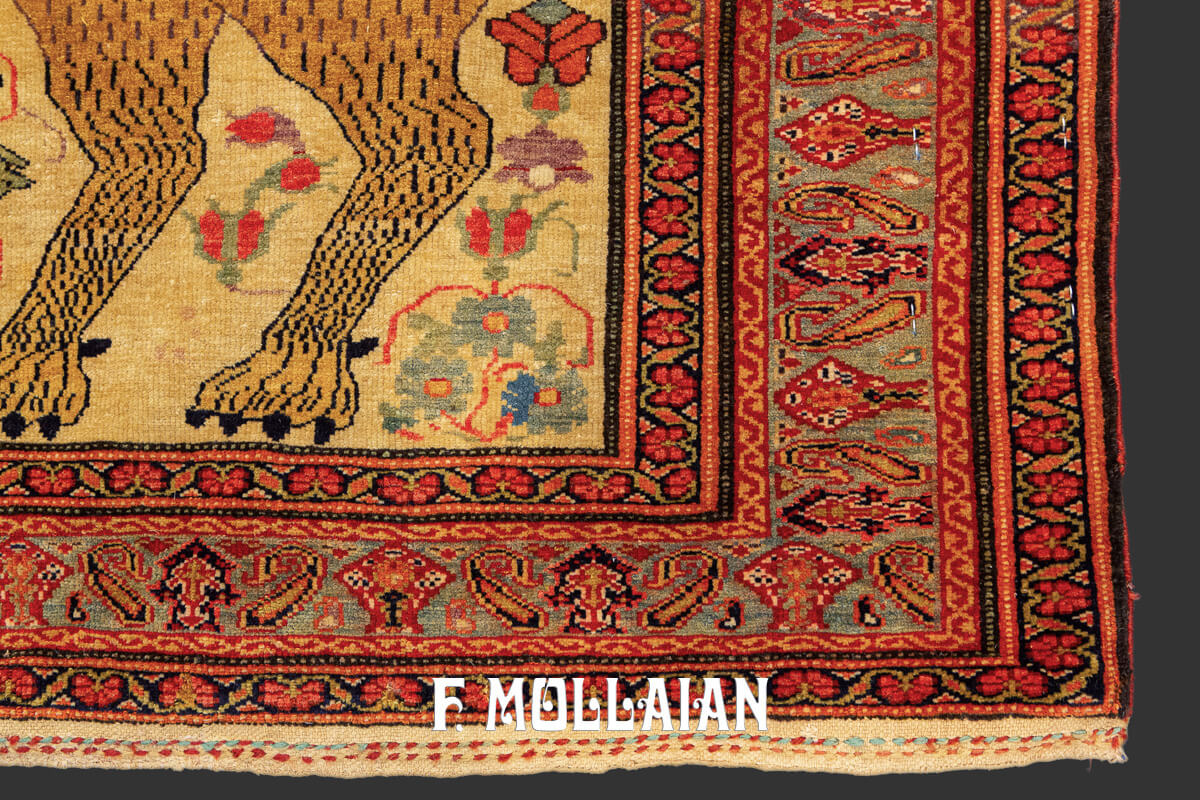 Animal Rug, Mishan, Persia n°:595314