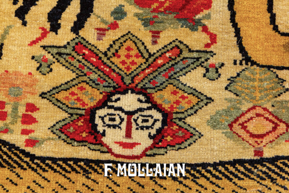 Animal Rug, Mishan, Persia n°:595314