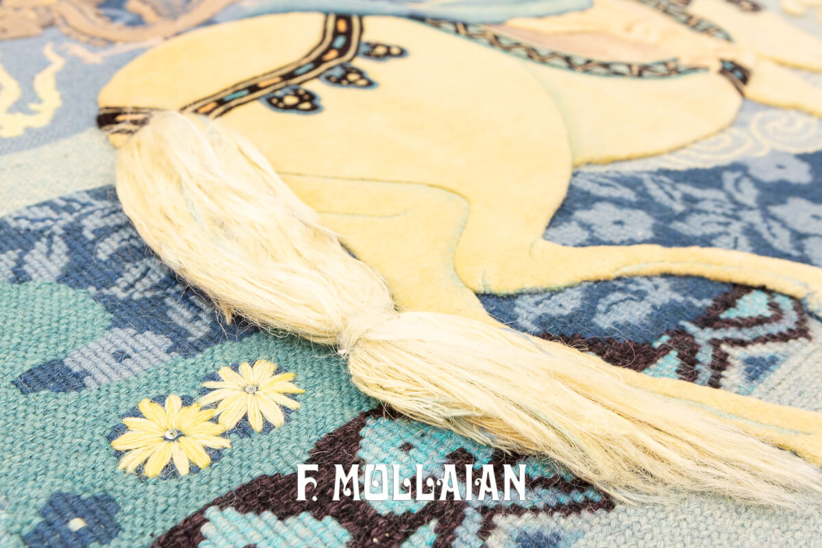 Tappeto Figurativo a Rilievo, Tecnica mista Kilim-Vello n°:601751