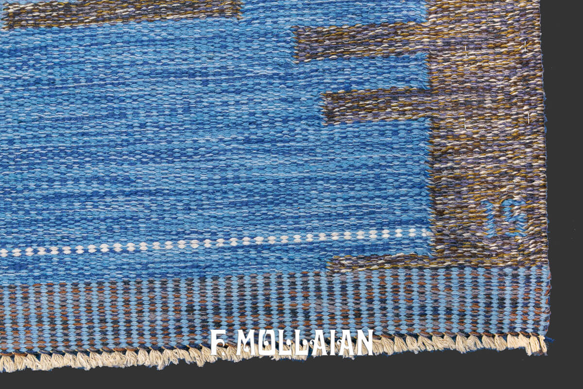 Scandinavian Rug Signed Kilim n°:633692