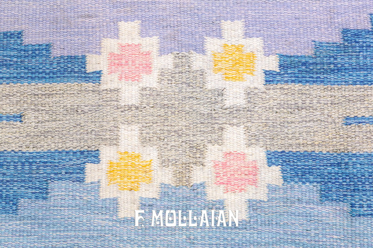 Scandinavian Rug Signed Kilim n°:633692