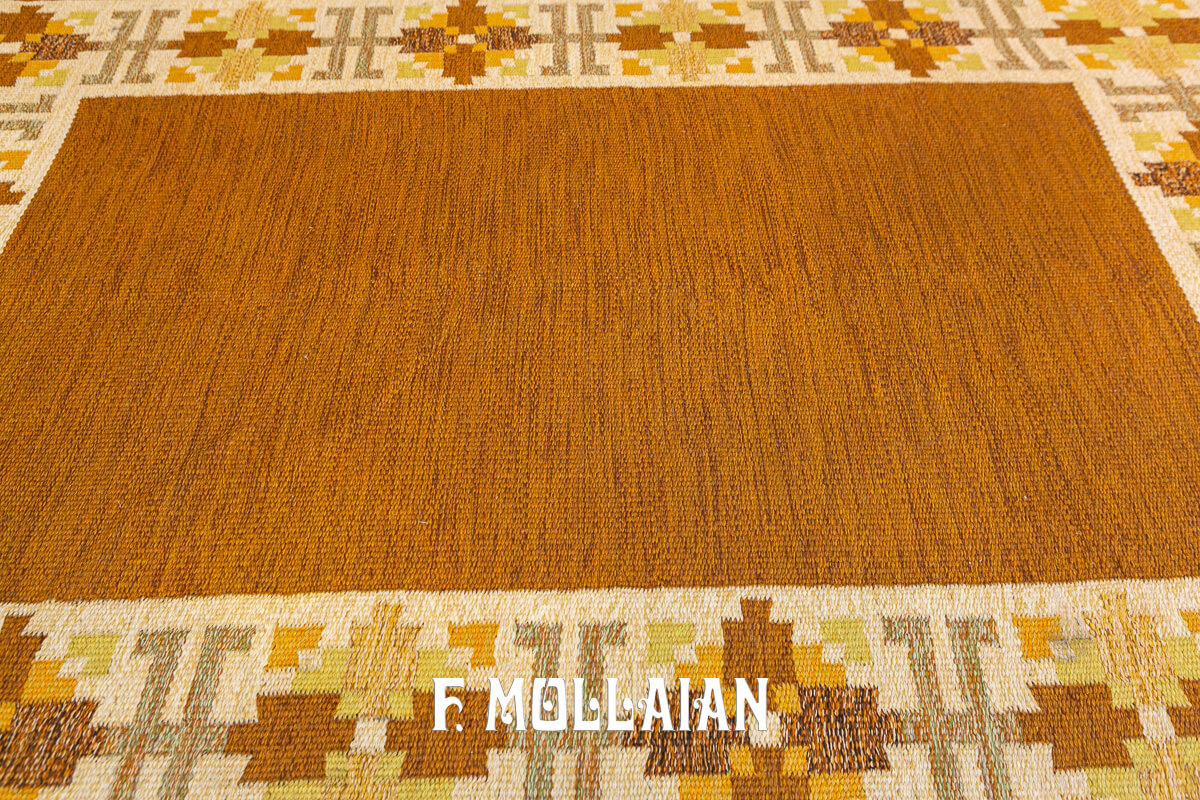Scandinavian Rug Signed FF Kilim n°:649389