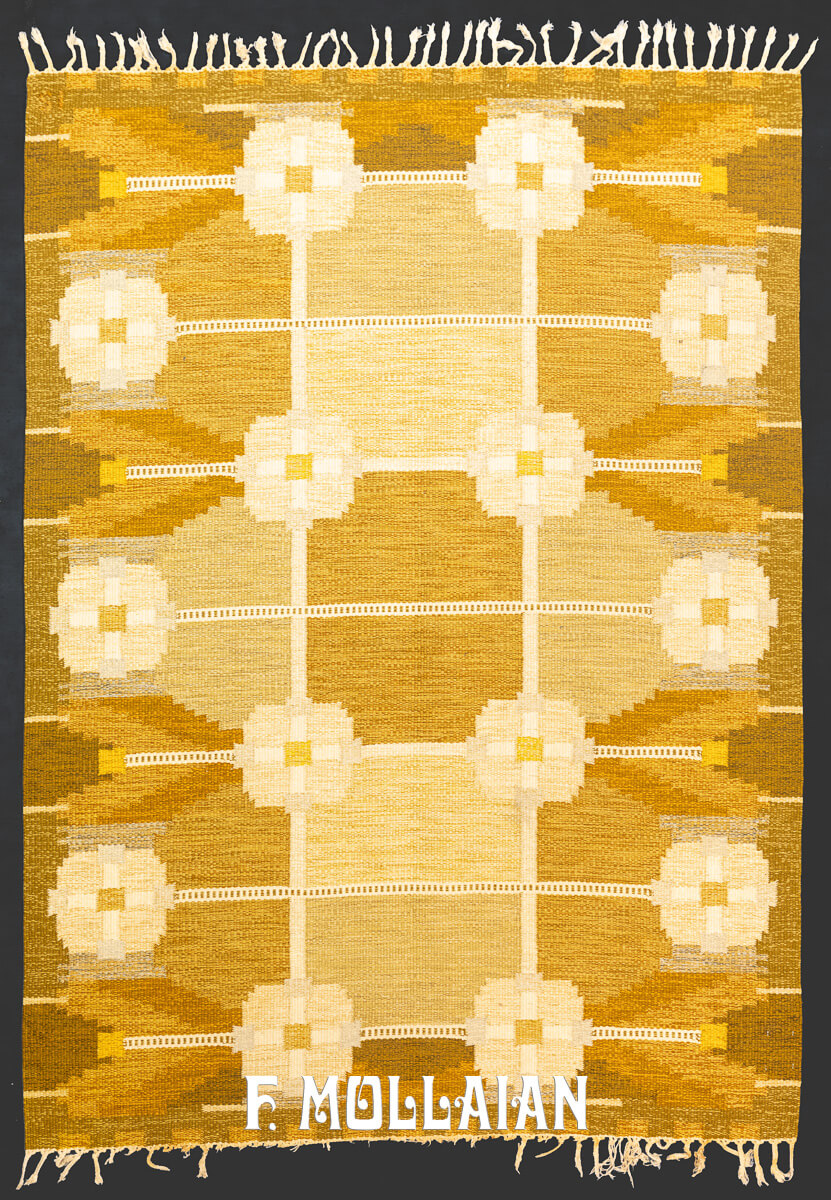 Scandinavian Kilim Rug Geometric Design n°:691349