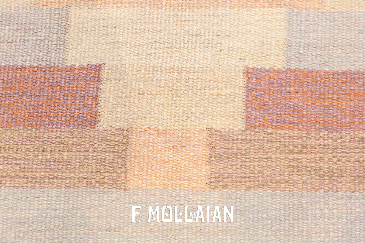 Swedish Kilim Rug Lozenge Medallion n°:691531