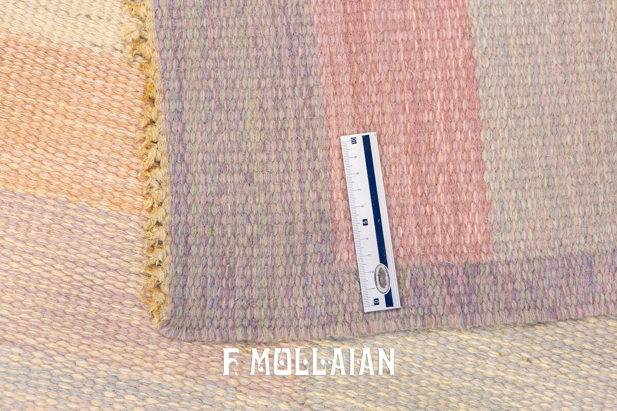 Swedish Kilim Rug Lozenge Medallion n°:691531