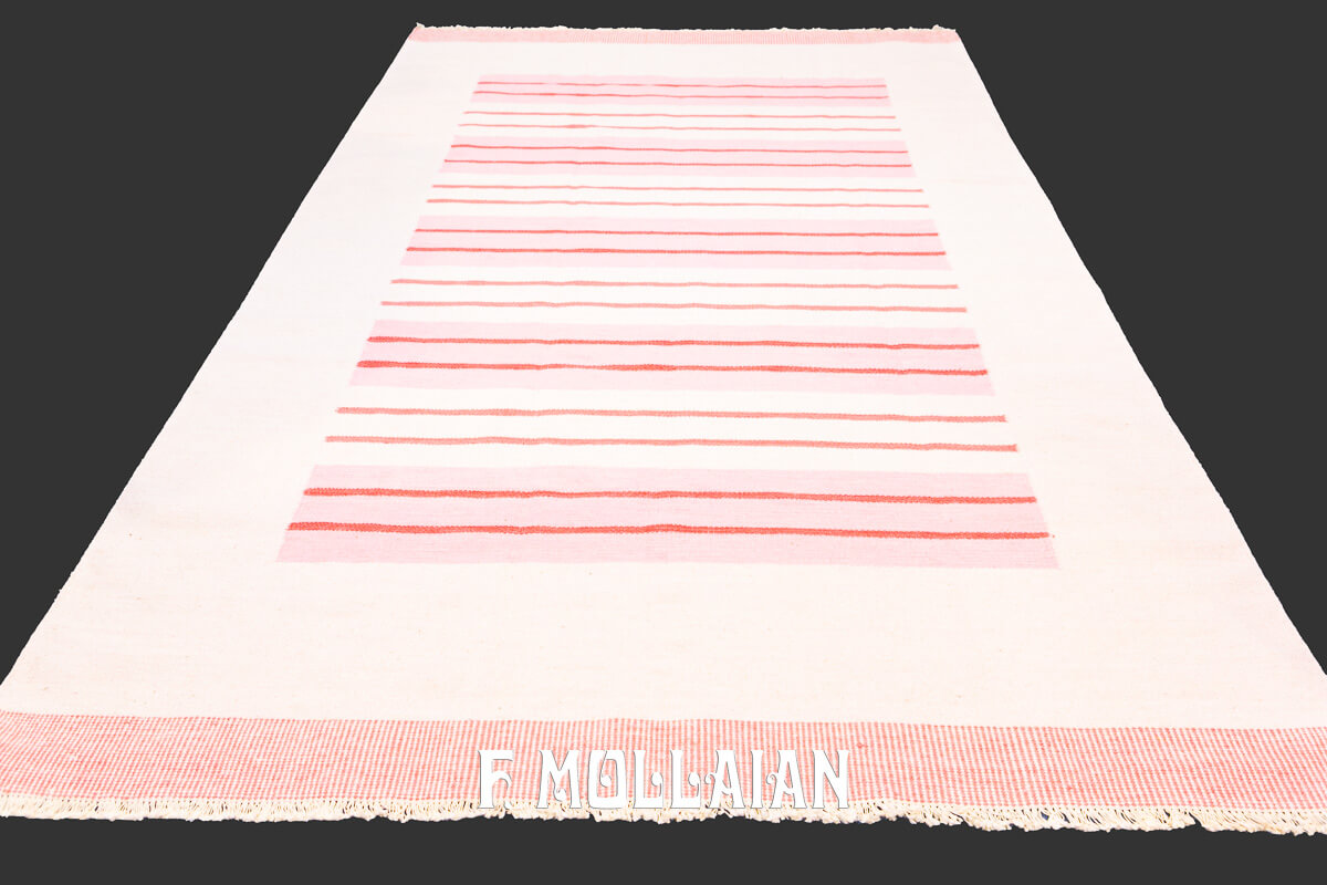 Swedish Kilim Rug Beige Color n°:856798