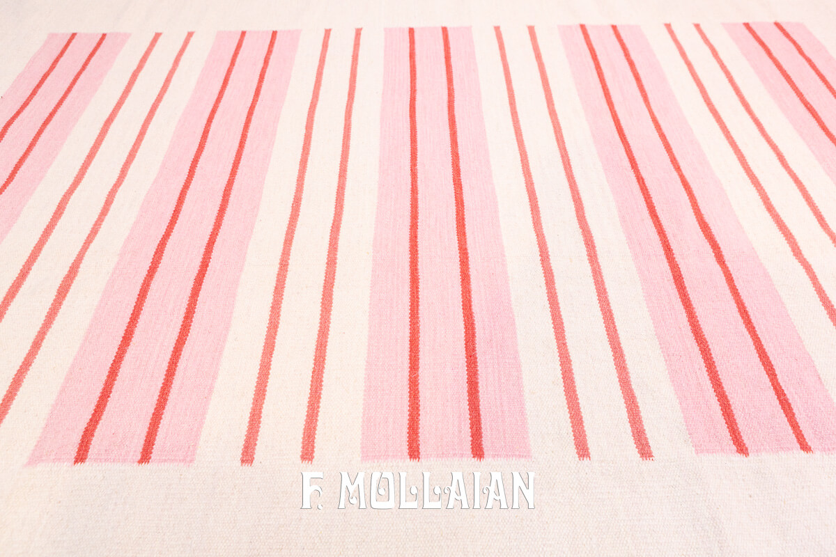 Swedish Kilim Rug Beige Color n°:856798