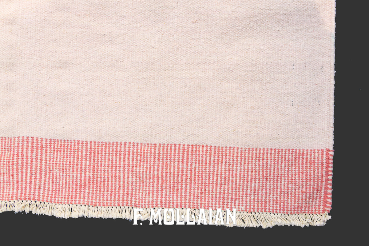 Swedish Kilim Rug Beige Color n°:856798
