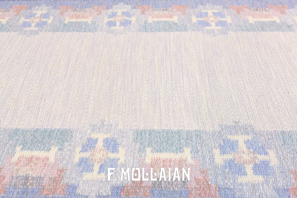 Swedish Kilim Rug Rollakan Runner n°:874530