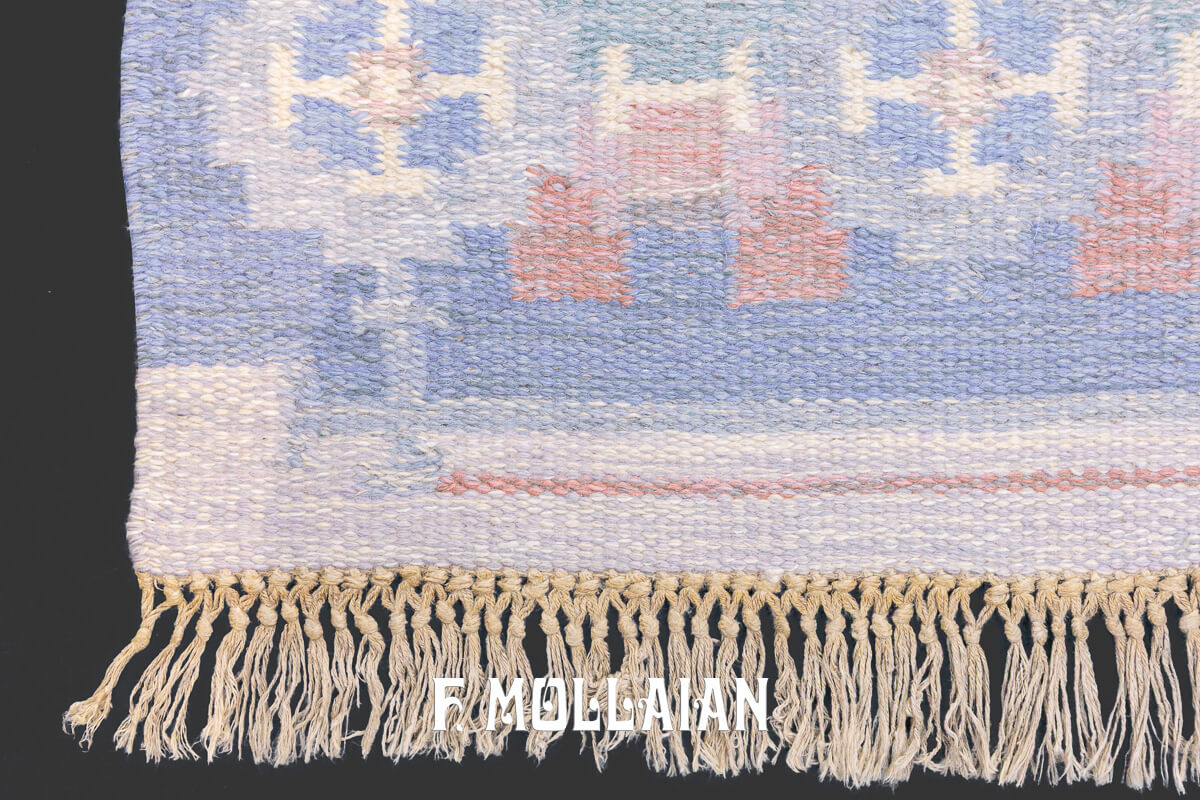 Swedish Kilim Rug Rollakan Runner n°:874530