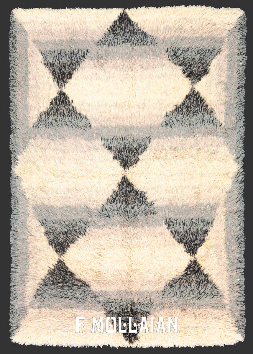 Scandinavian Rug Rya Star of David n°:894779