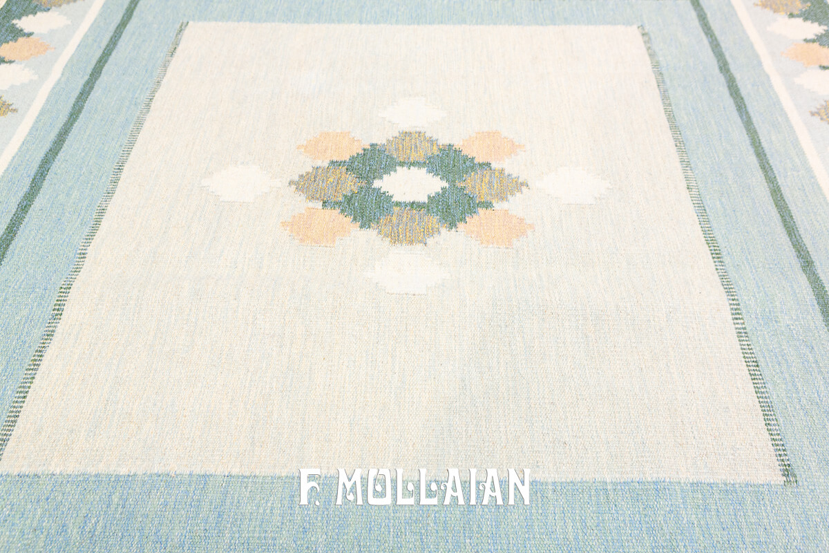 Scandinavian Rug Geometric Medallion n°:907982
