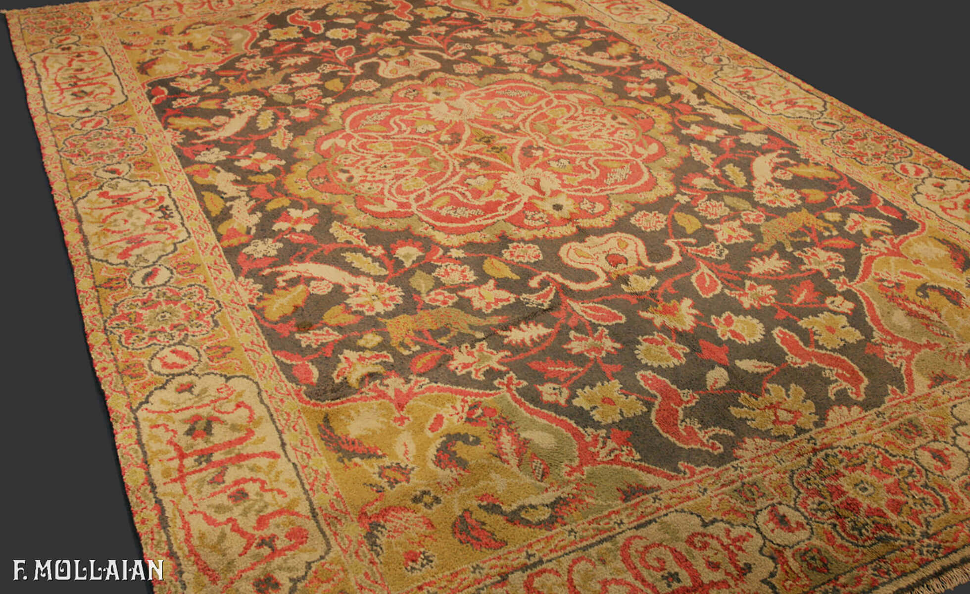 Semi-Antique European Silk Rug (185x125 cm)