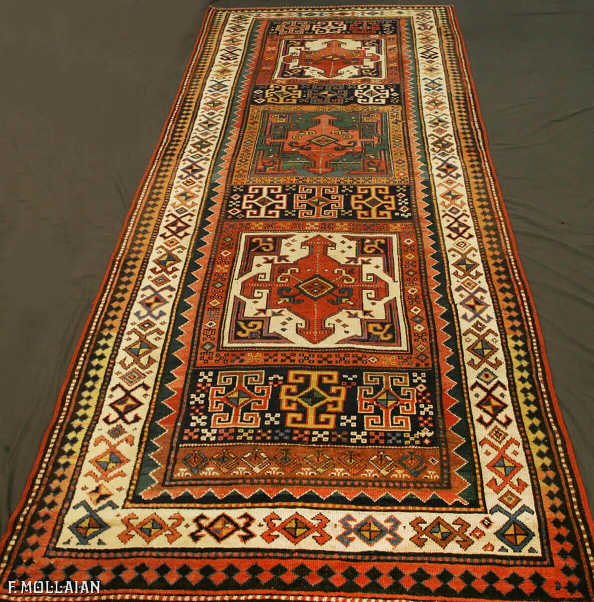 Antique Shahsavan Runner Rug (315x127 cm)