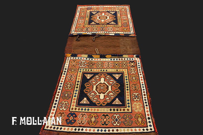 Antique Caucasian Saddle-Bag Kilim Rug (127x52 cm)