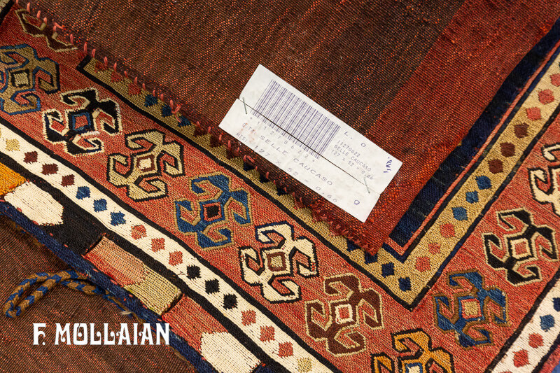 Antique Caucasian Saddle-Bag Kilim Rug (127x52 cm)