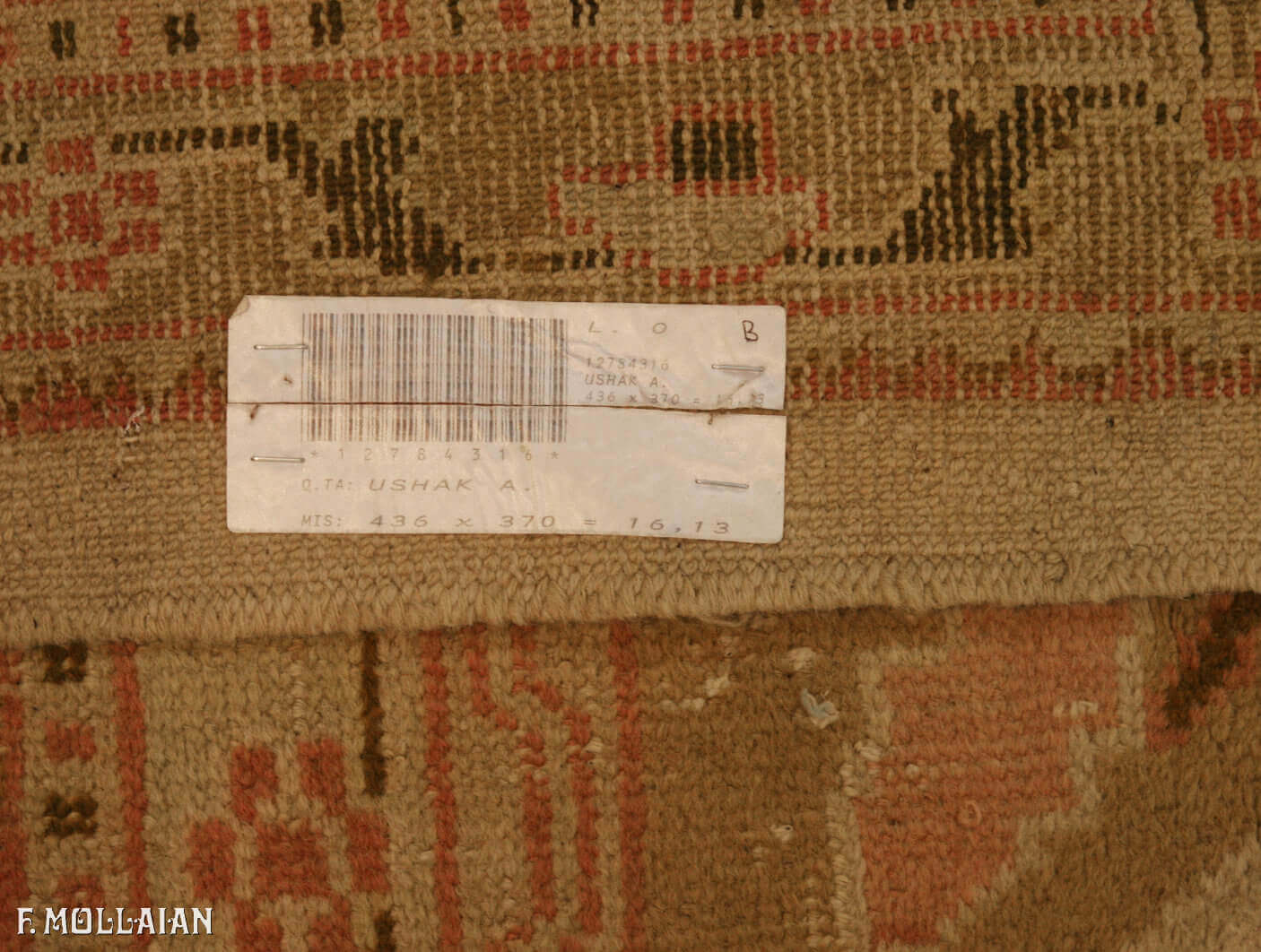 Antique Turkish Ushak (Oushak) Carpet (436x370 cm)