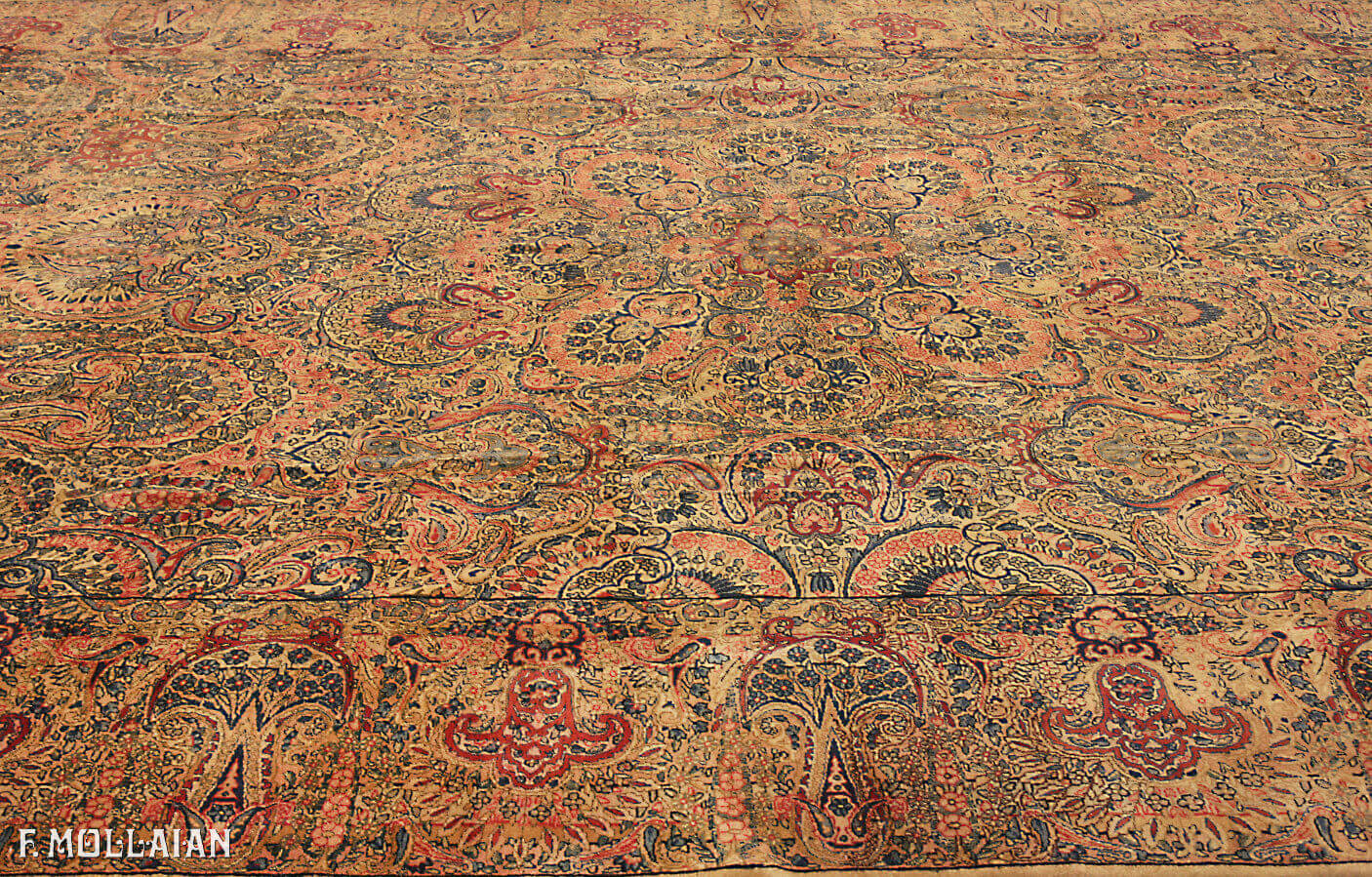 Antique Persian Kerman Carpet (594x300 cm)