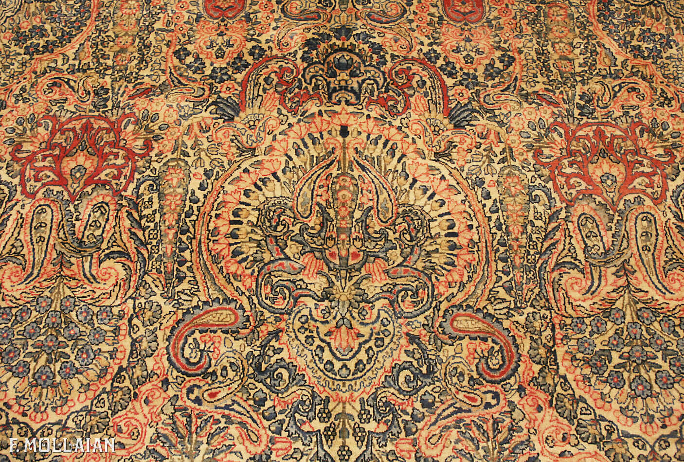 Antique Persian Kerman Carpet (594x300 cm)
