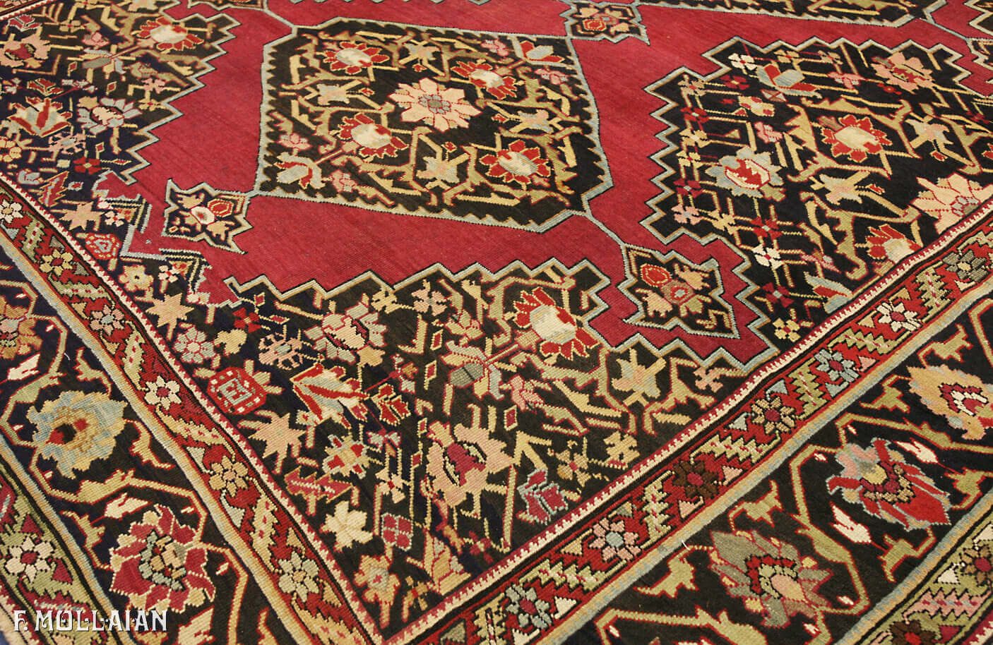 Antique Caucasian Karabakh (Qarabag) Gallery Carpet (600x230 cm)