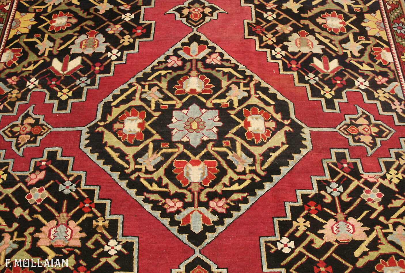 Antique Caucasian Karabakh (Qarabag) Gallery Carpet (600x230 cm)