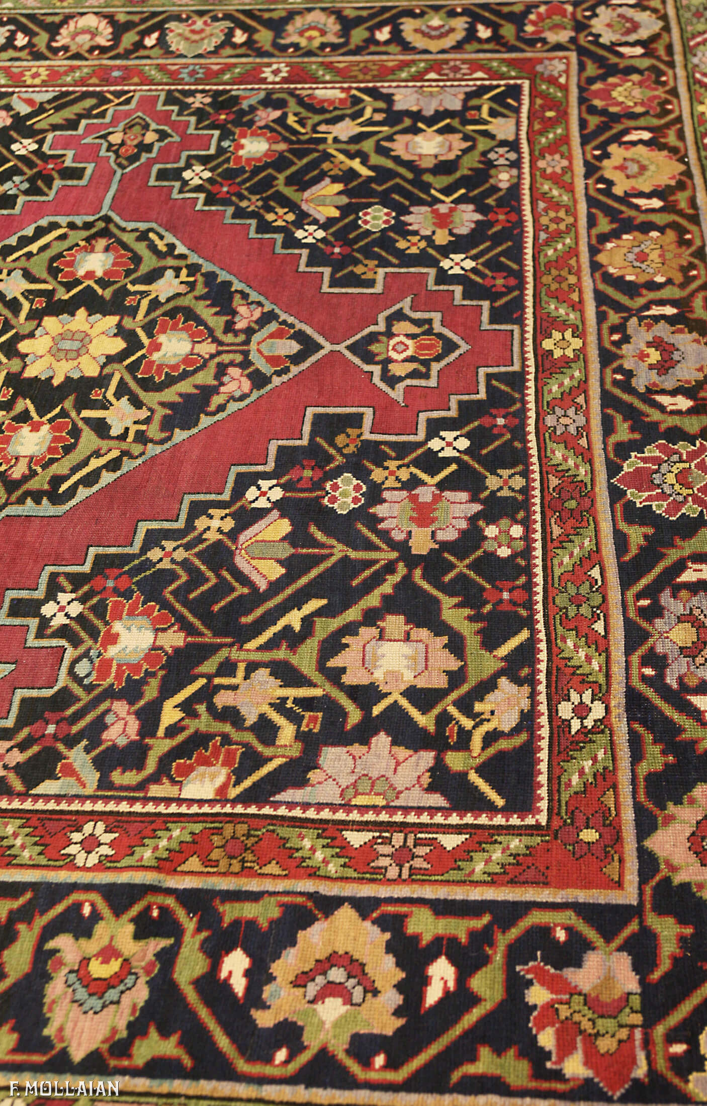 Antique Caucasian Karabakh (Qarabag) Gallery Carpet (600x230 cm)