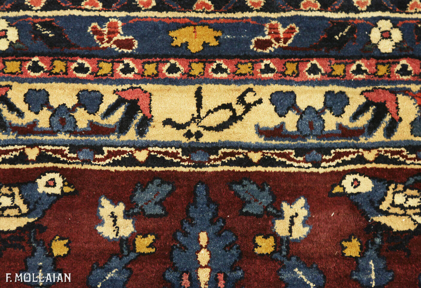 Antique Persian Yazd Carpet (573x410 cm)