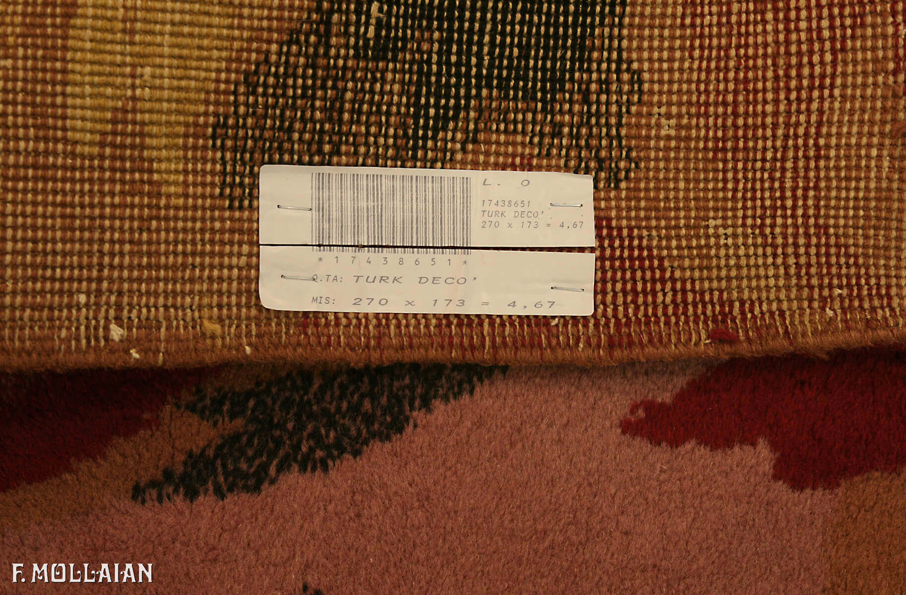 Semi-Antique Turkish Turk Decò Rug (270x173 cm)