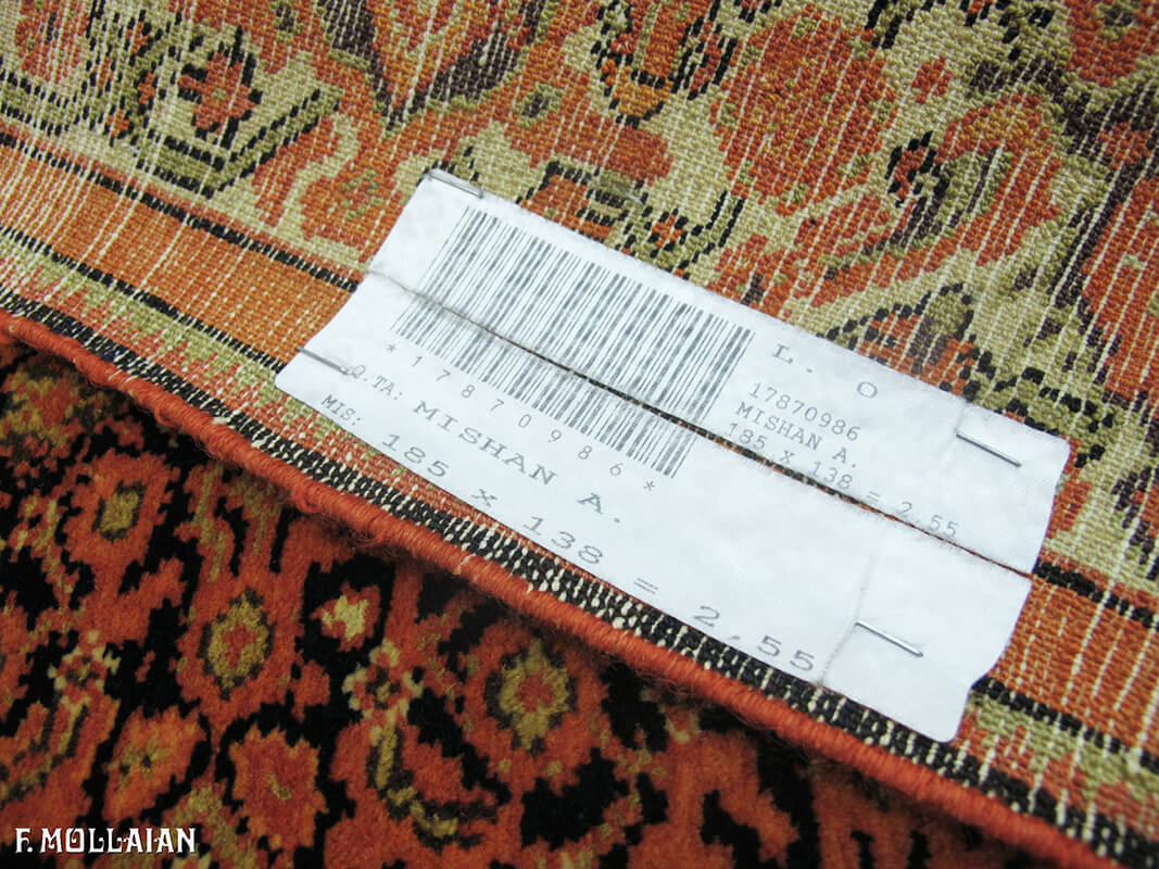 Antique Persian Mishan Malayer Rug (185x138 cm)