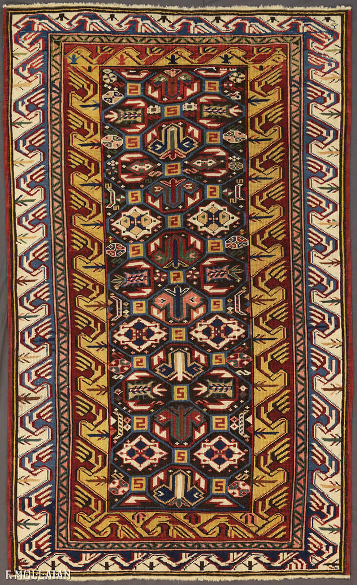 Antique Azerbaijani Seychour (Zeikhur) Rug (158x96 cm)