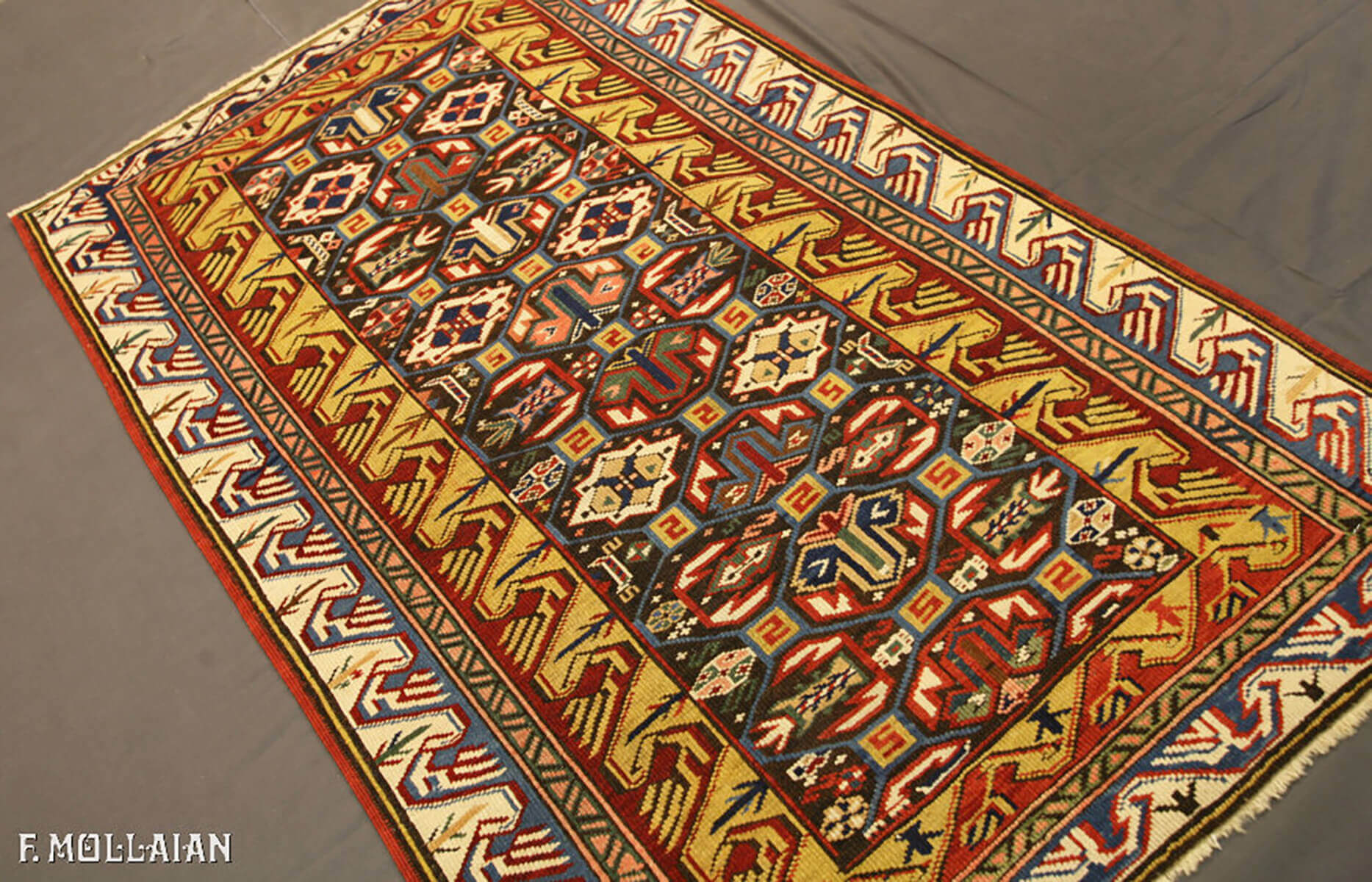 Antique Azerbaijani Seychour (Zeikhur) Rug (158x96 cm)