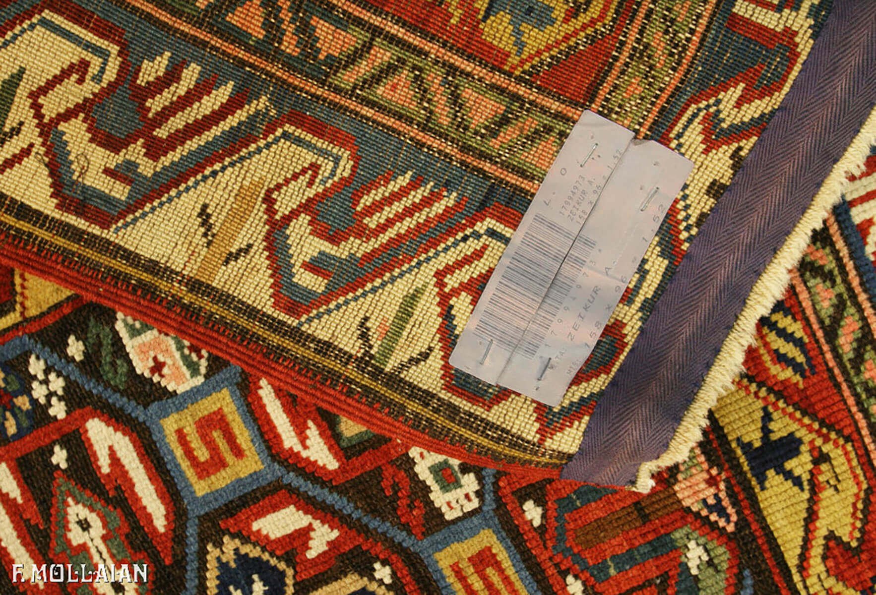 Antique Azerbaijani Seychour (Zeikhur) Rug (158x96 cm)