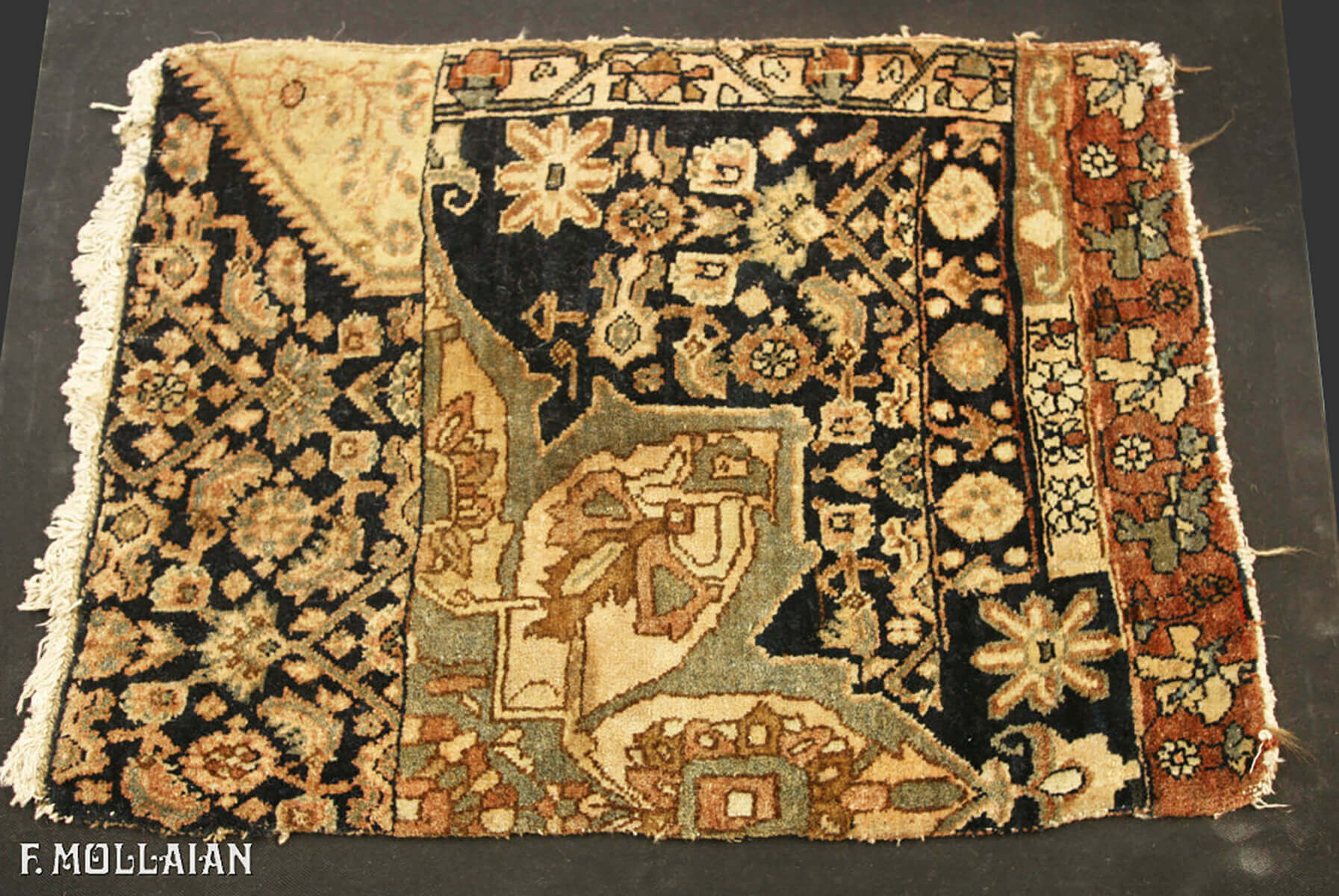 Antique Persian Bijar (Bidjar) Vaghire Rug (60x45 cm)