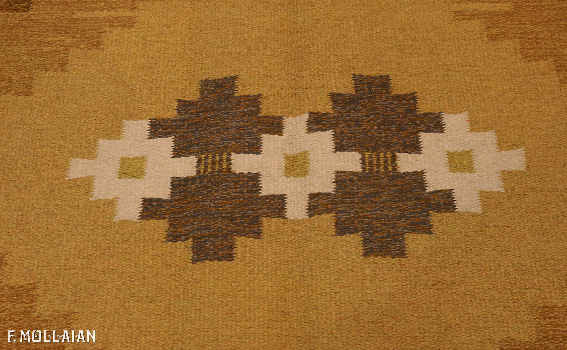 A Vintage Semi-Antique Swedish Kilim (245x170 cm)