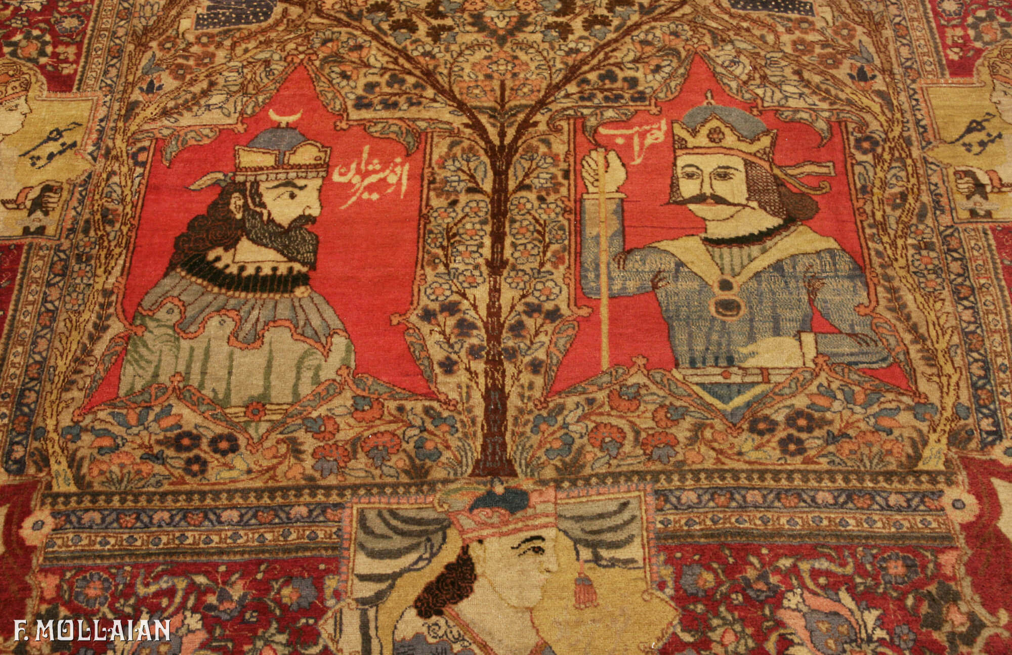 Tappeto Figurativo Persiano Antico Tabriz n°:20982783