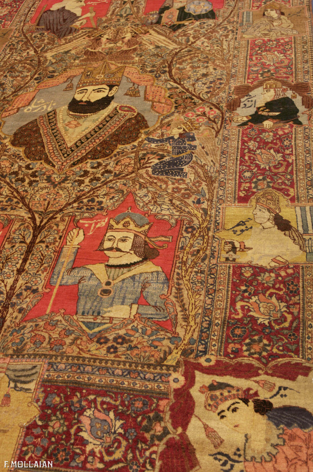 Tappeto Figurativo Persiano Antico Tabriz n°:20982783