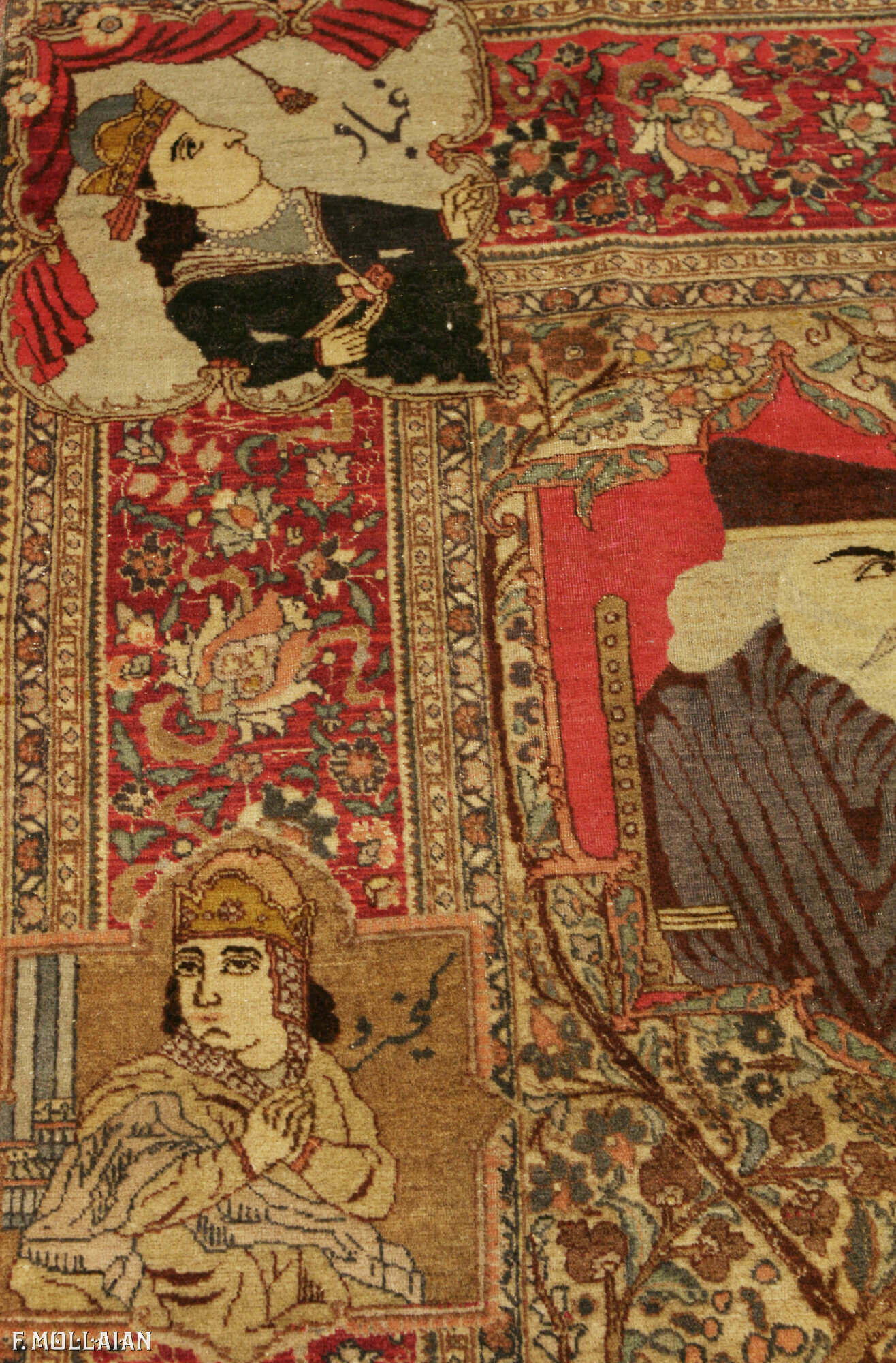 Tappeto Figurativo Persiano Antico Tabriz n°:20982783