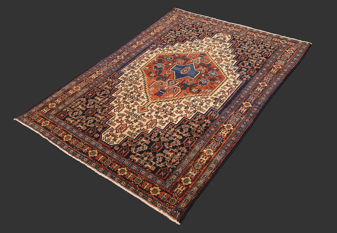 Tapis Persan Antique Senneh n°:22747517