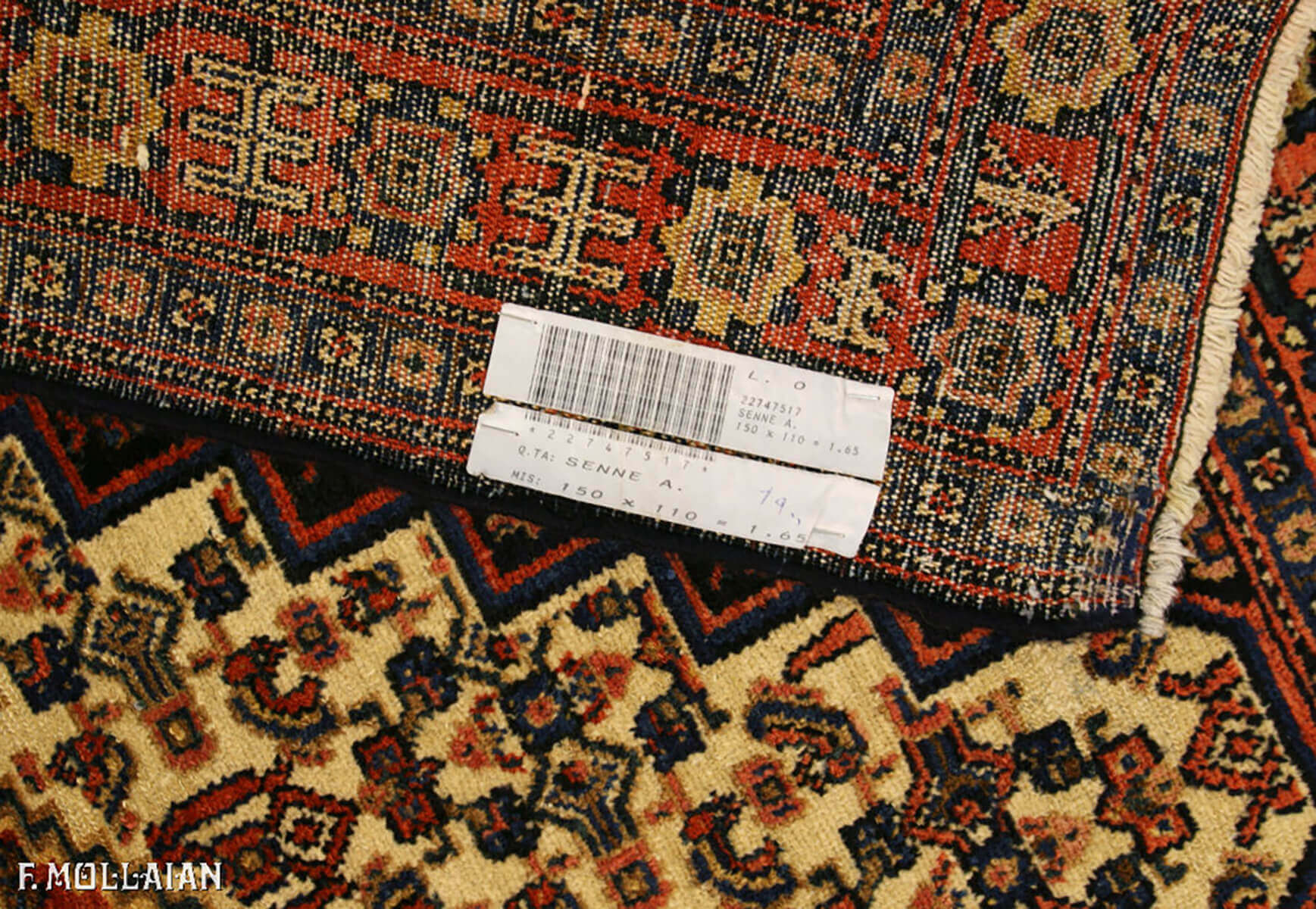 Tapis Persan Antique Senneh n°:22747517