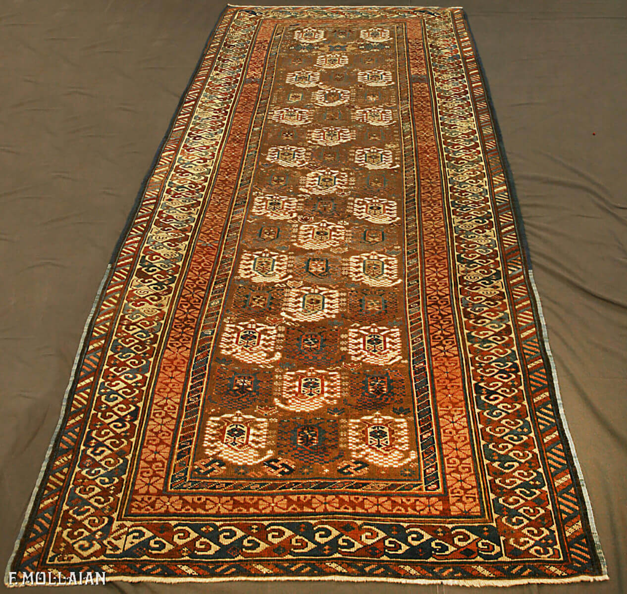 Tapis Couloir Caucasien Antique Kuba (Quba) n°:23553707