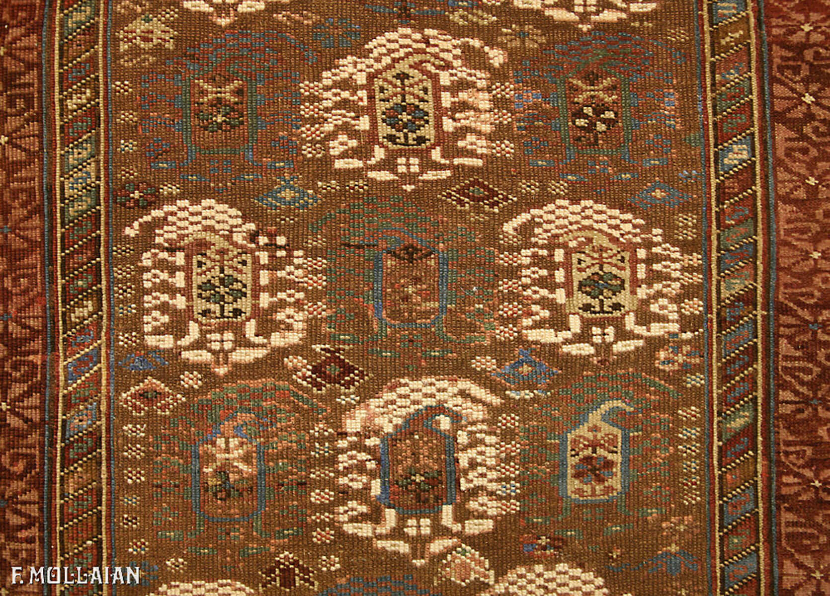 Tapis Couloir Caucasien Antique Kuba (Quba) n°:23553707