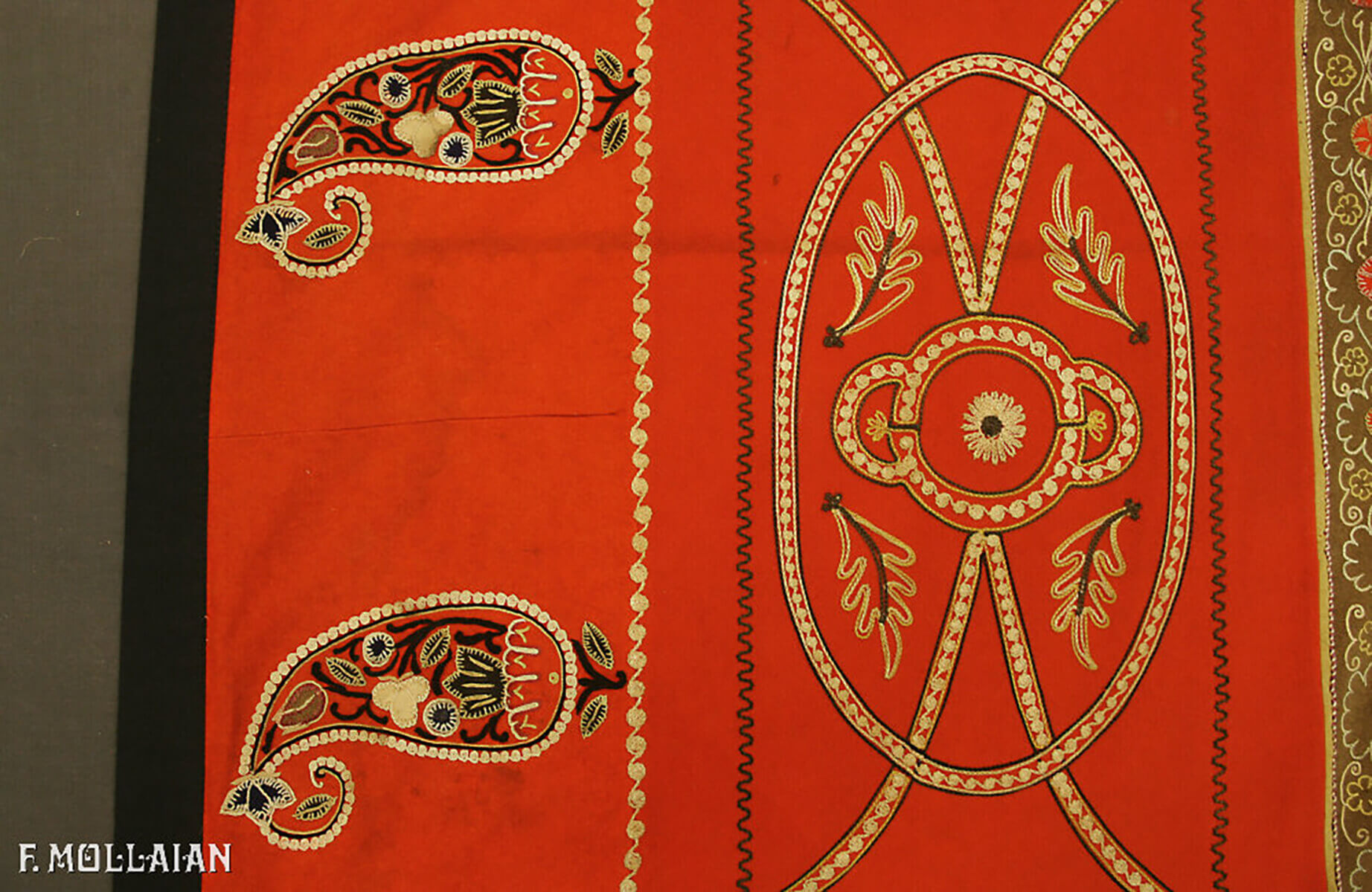 Textile Persan Antique Rashti-Duzi n°:35012796