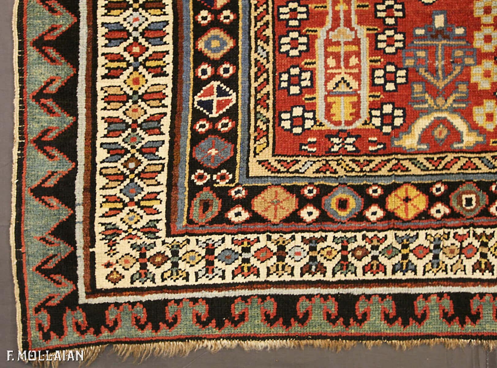 Tapis Couloir Caucasien Antique Shirvan n°:40274061