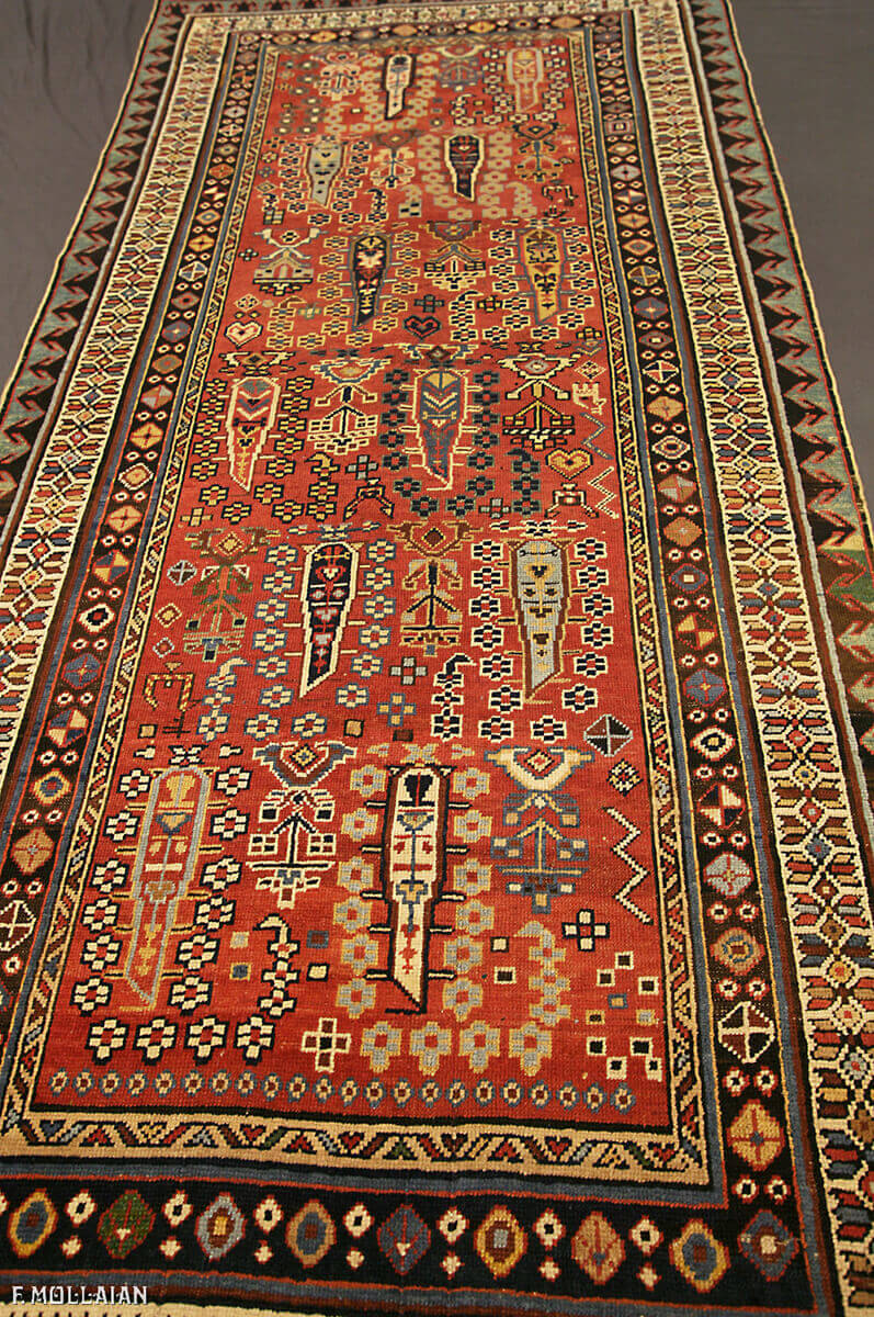 Tapis Couloir Caucasien Antique Shirvan n°:40274061