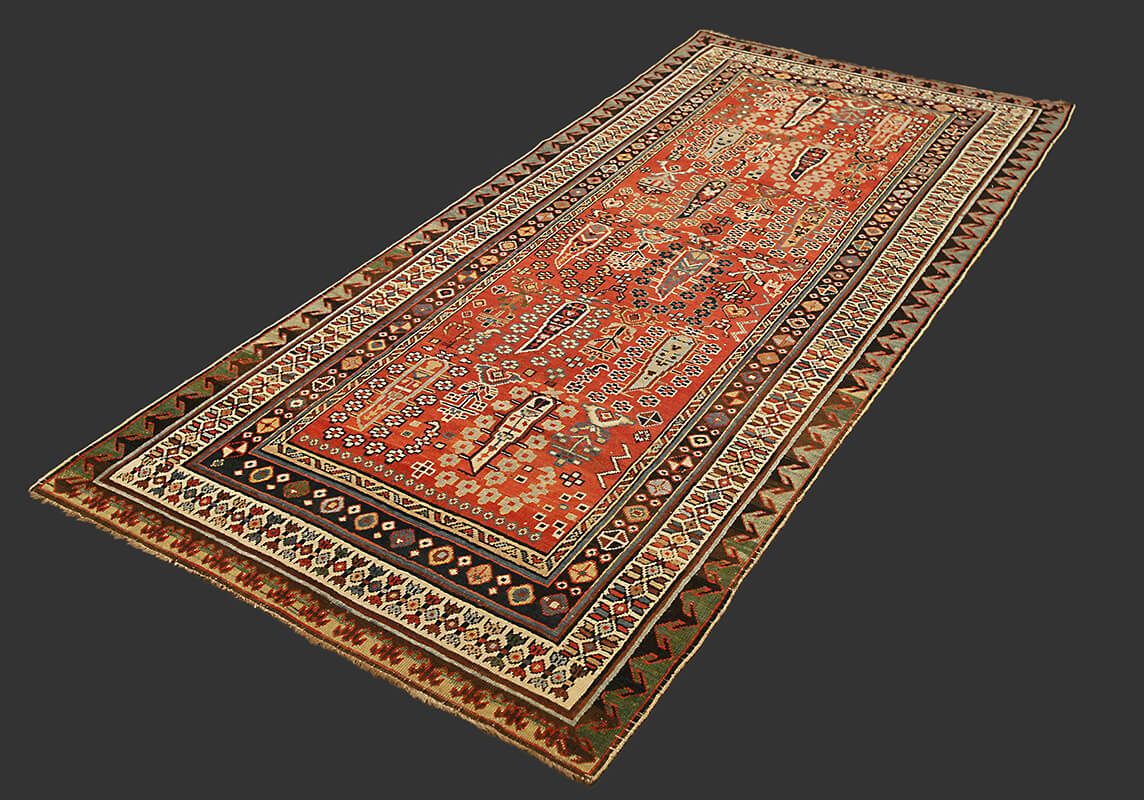 Tapis Couloir Caucasien Antique Shirvan n°:40274061