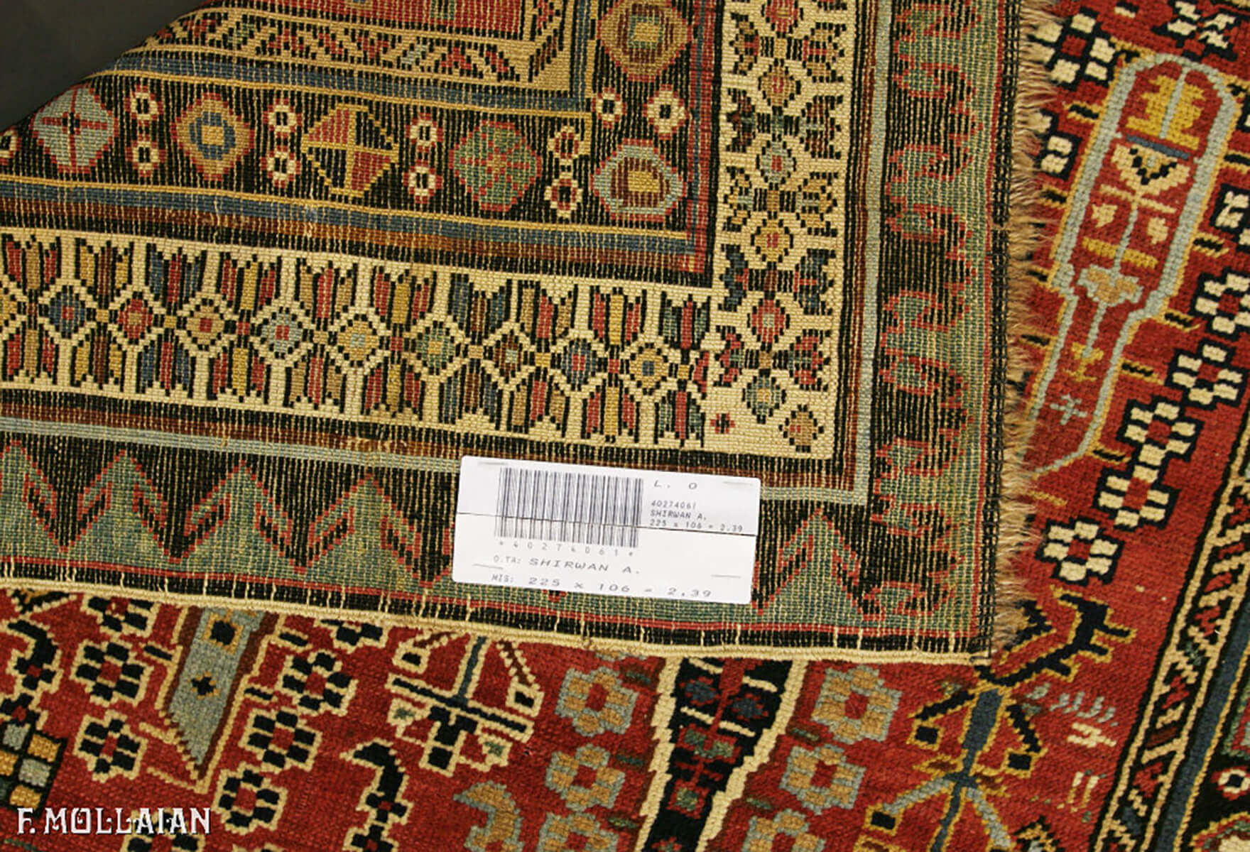 Tapis Couloir Caucasien Antique Shirvan n°:40274061