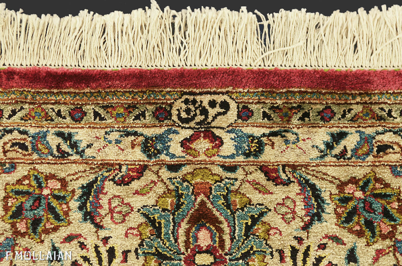 Pair of Antique Persian Kashan Silk “Forutan” Rug n°:51755568