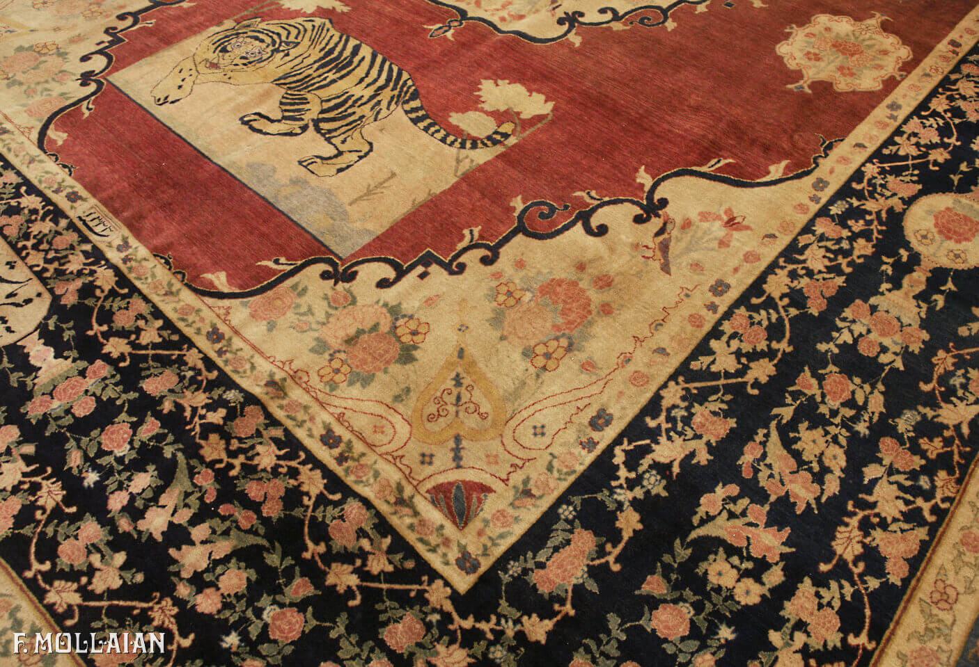 Alfombra Persa Antigua Kerman n°:46492135