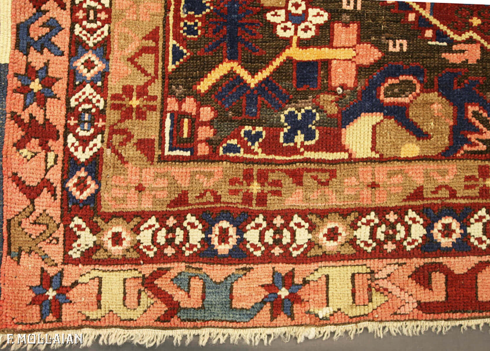 Tapis Seychour (Zeikhur) du Caucase à Motifs Stylisés n°:46589236