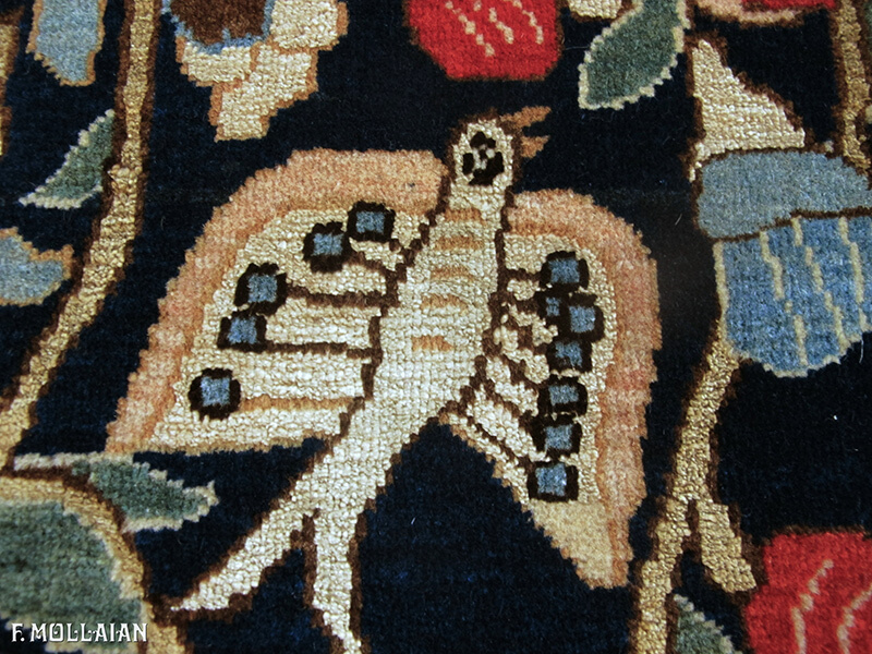 Qum Rug Shakeri Floral Part Silk n°:48698472